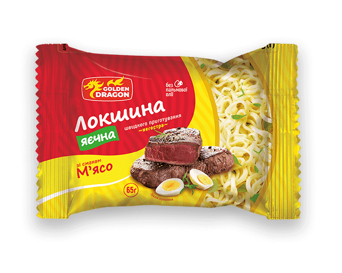 Локшина яєчна зі смаком м'яса